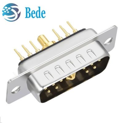 11W1 Combinatie D Subconnectors mannelijk / vrouwelijk gemengd hoogstroom- en coaxieel signaal