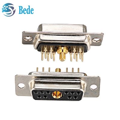 11W1 Combinatie D Subconnectors mannelijk / vrouwelijk gemengd hoogstroom- en coaxieel signaal
