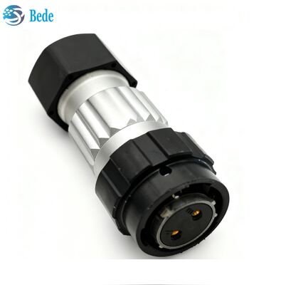 RRU 2-pins hoogstroom voedingsstekker RNT447 32/02 DC 2-pins luchtvaartstekker