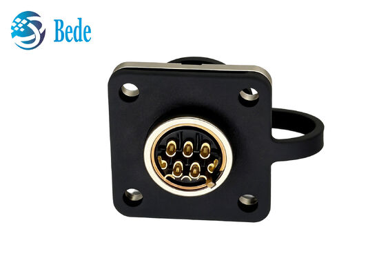 CM10 10Pins DDK Square Flange IP67 Waterdicht Circulair Connector met Solder Terminatie