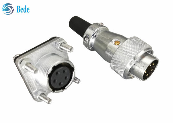 9 10 12 14 Pin 400V 5A WS20 cirkelvormige aansluitingen met vierkante flens en stofdek