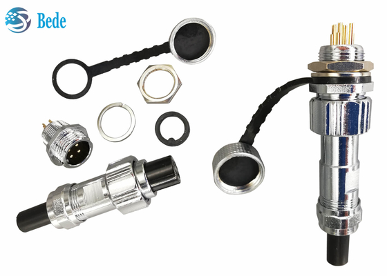 IP68 M16 maakt Cirkelschakelaarscomité waterdicht die 6~10 Speld 4A 200V opzetten