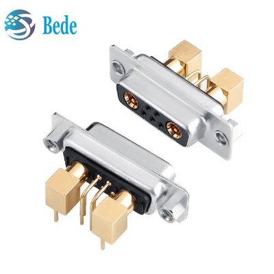7W2 Coaxiale D-Sub rechthoekige/rechthoekige pinnen hoge stroom connector combo DB